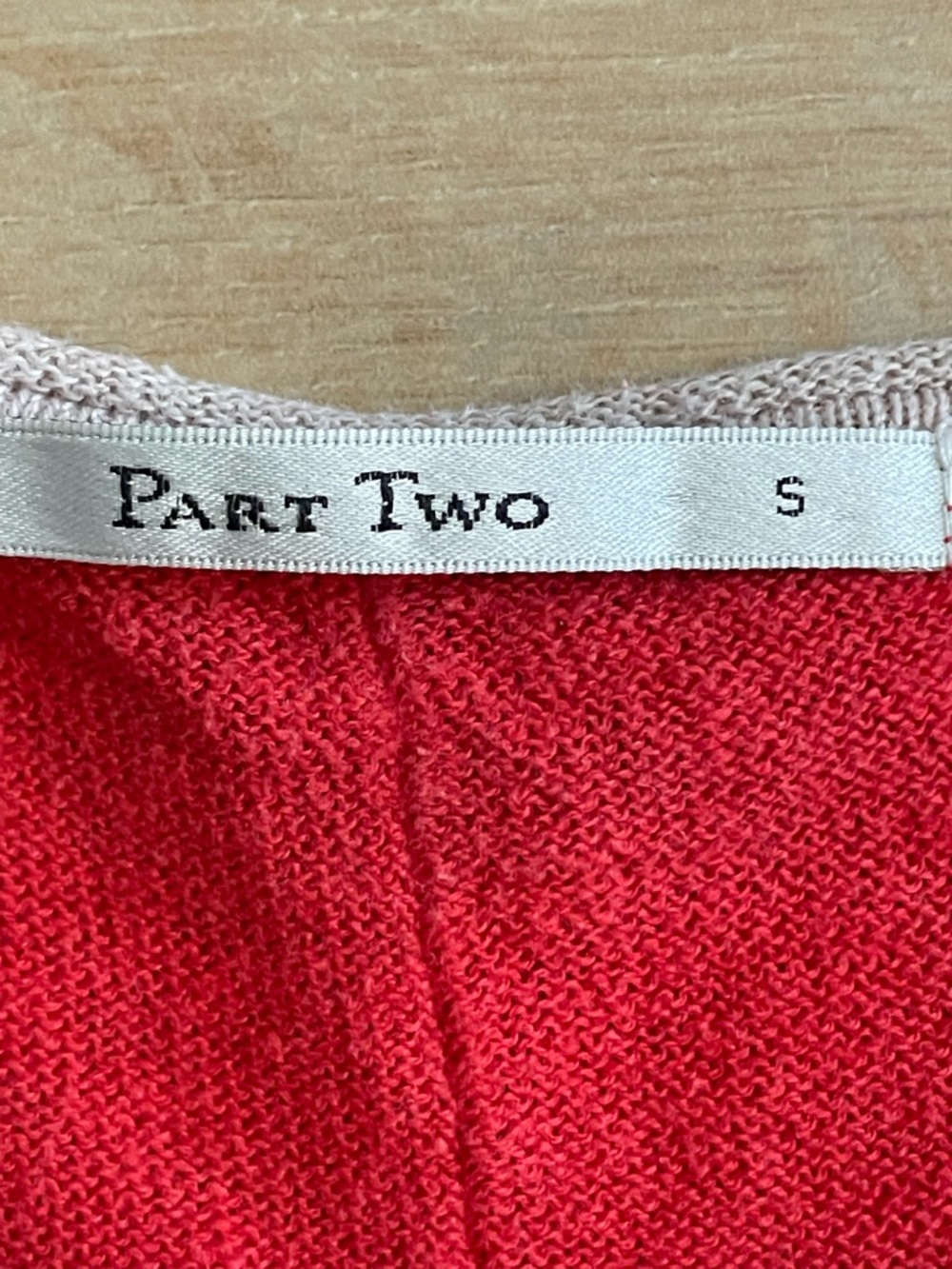 PART TWO Blush, Red & Gray Colorblock Sweater - Picture 5 of 8